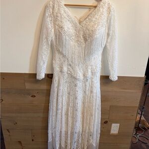 Western Vintage Bridal/ Reception Dress- Medium